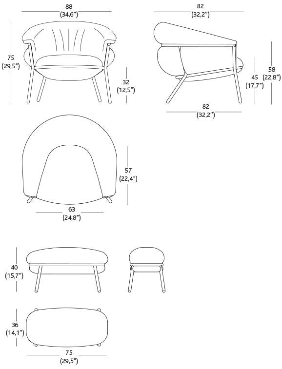 Bd Barcelona Grasso Leisure Chair