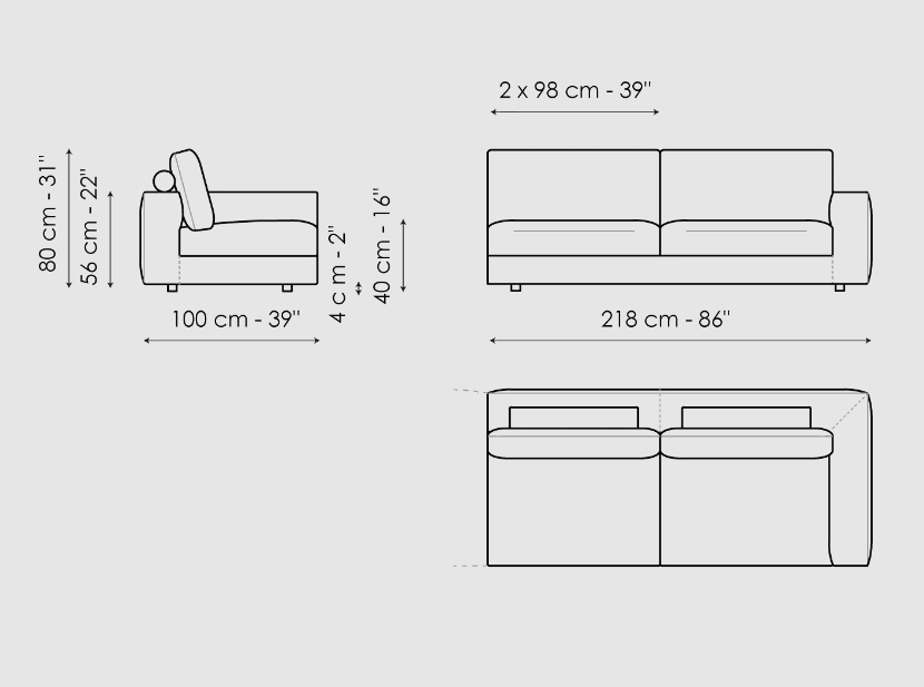 Bonaldo Superhiro Sofa