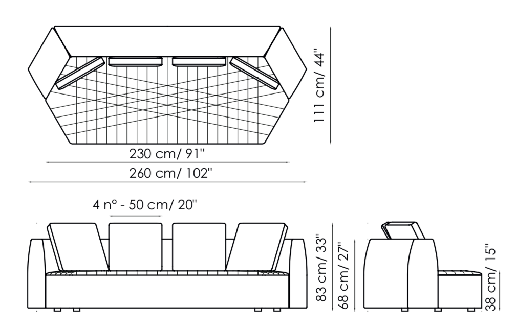 Bonaldo Panorama Sofa