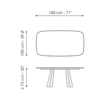Bonaldo Torii Dining Table
