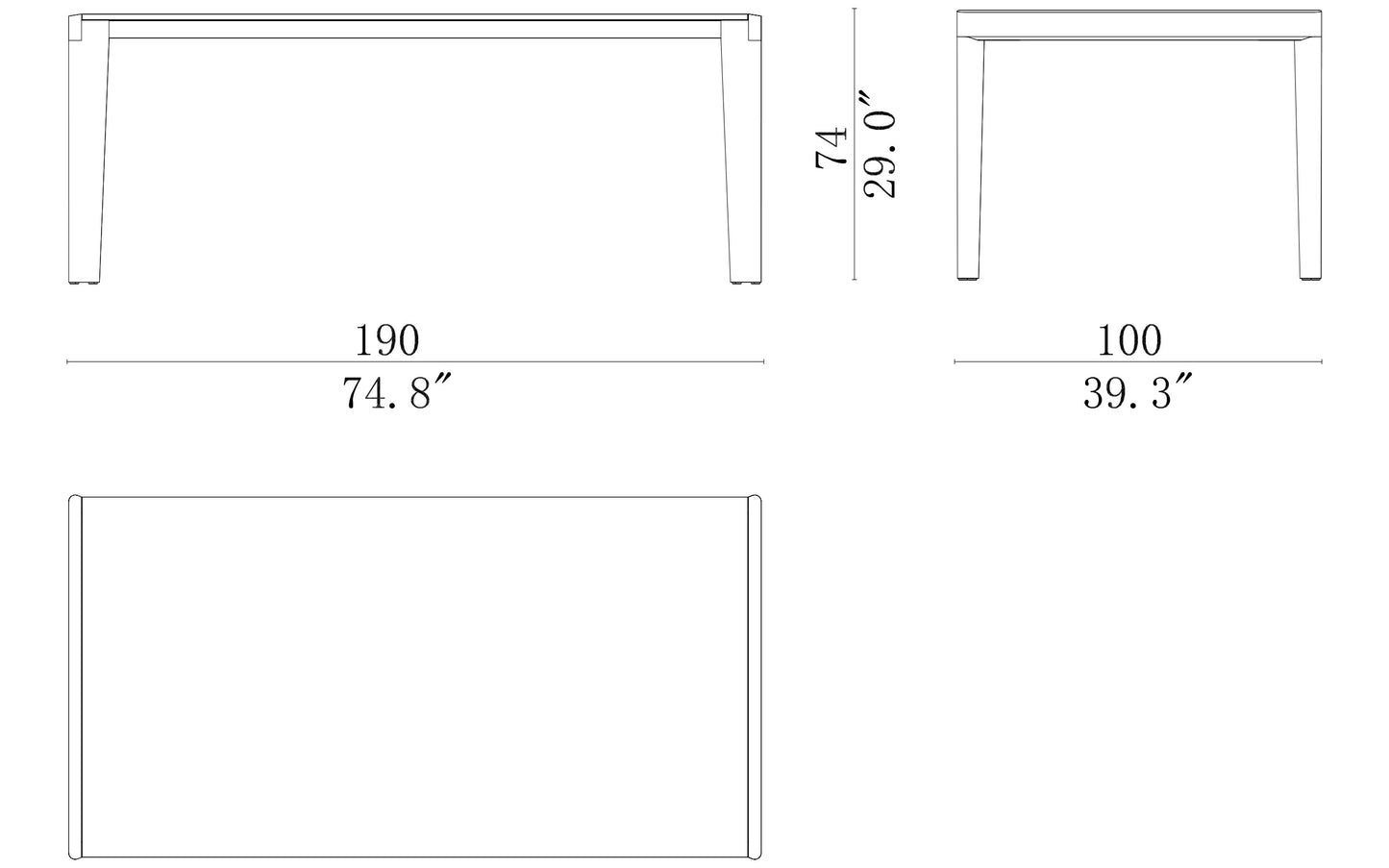 Cassina  Longplane Dining Table
