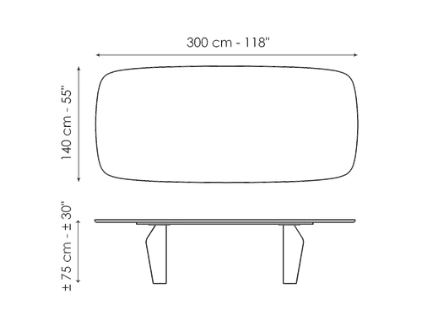 Bonaldo Flame Dining Table