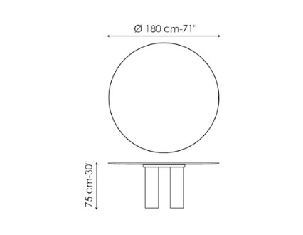 Bonaldo  Geometric Dining Table