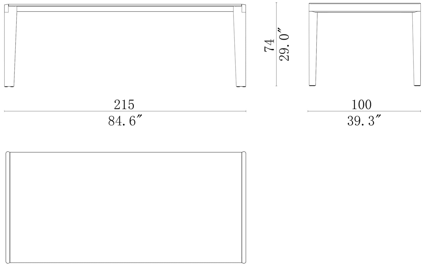 Cassina  Longplane Dining Table