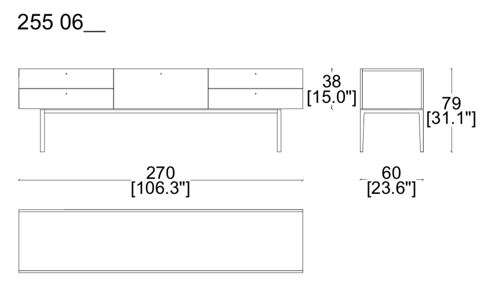Cassina Flat Sideboard