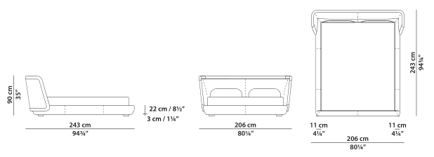 Baxter Metropolis Plain Bed