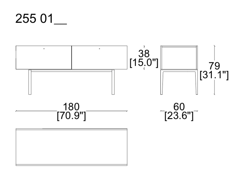 Cassina Flat Sideboard
