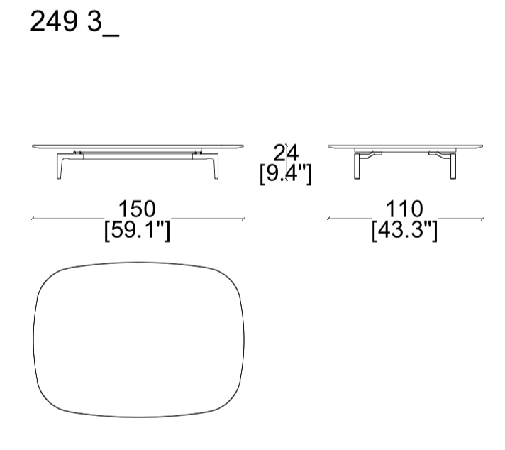 Cassina Volage Ex-S Coffee Table