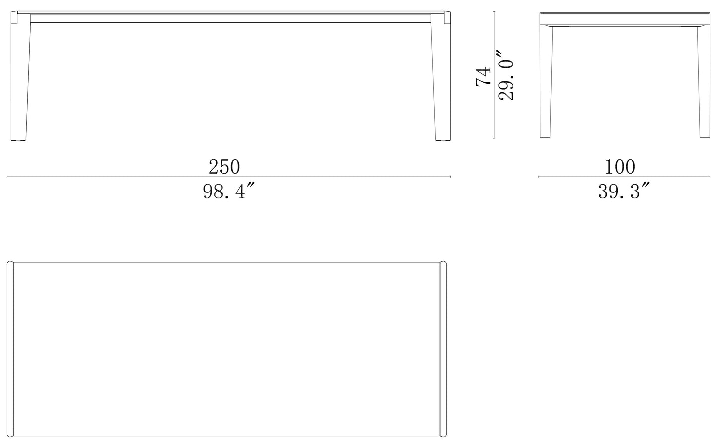 Cassina  Longplane Dining Table