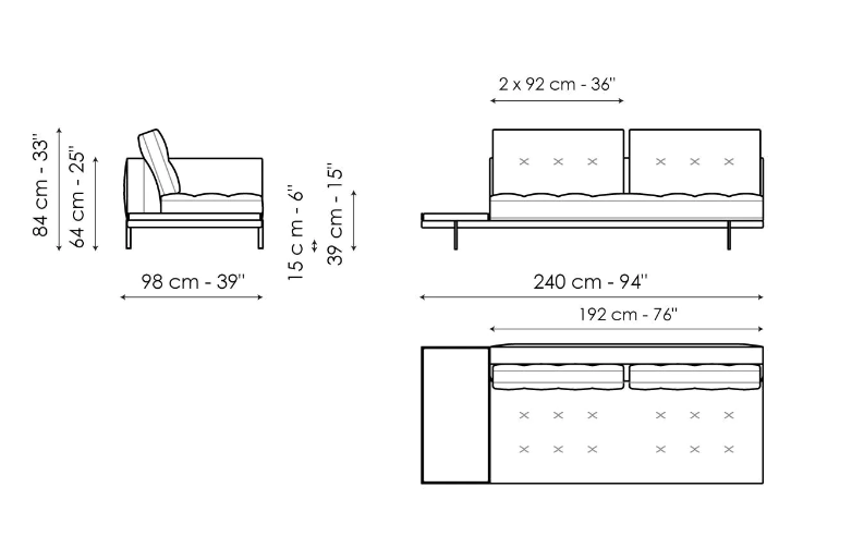 Bonaldo Maximilian Sofa