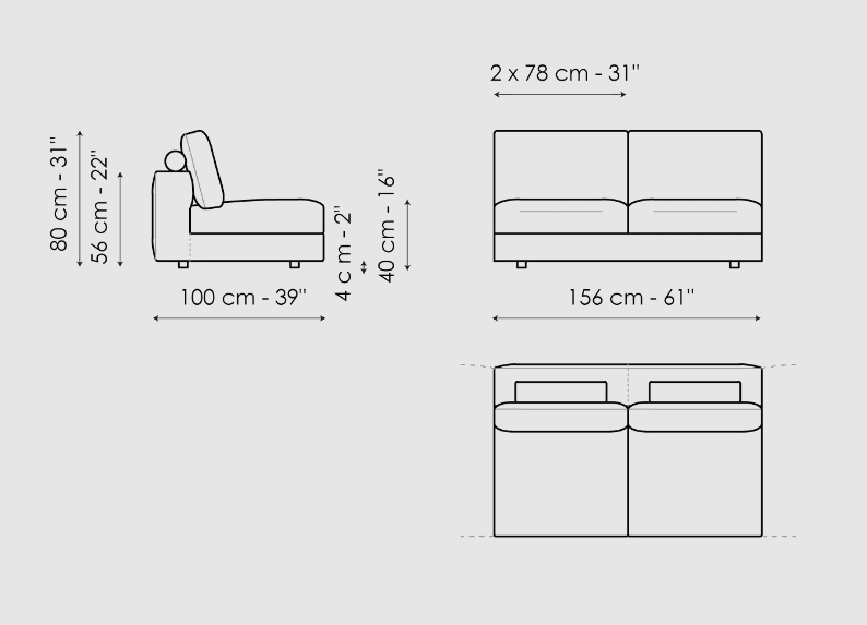 Bonaldo Superhiro Sofa