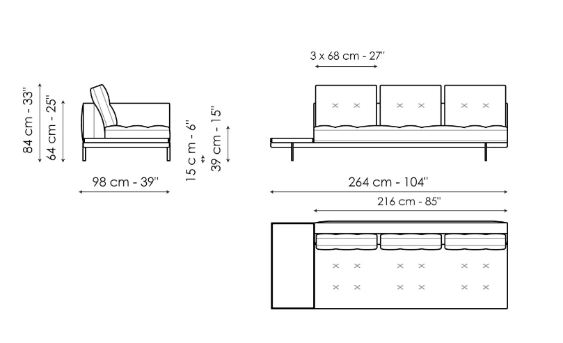 Bonaldo Maximilian Sofa