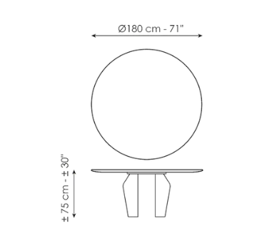 Bonaldo Flame Dining Table