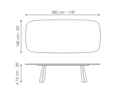 Bonaldo Torii Dining Table