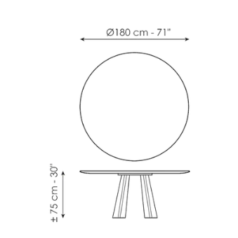 Bonaldo Torii Dining Table