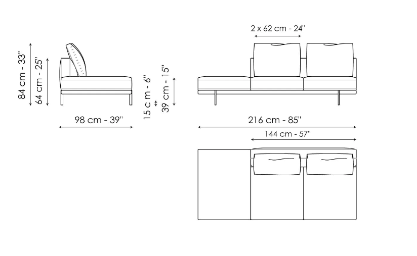 Bonaldo Phil Sofa