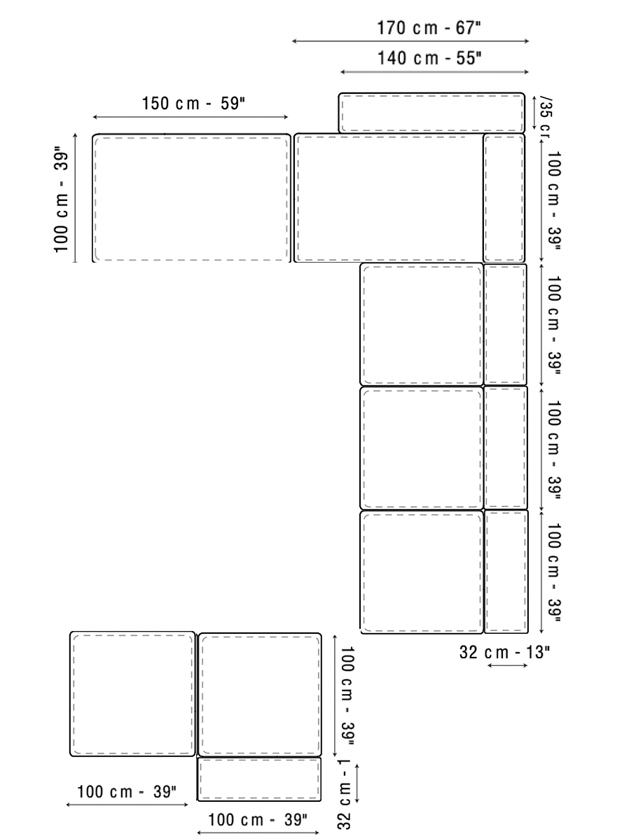 Bonaldo Peanut B Sofa