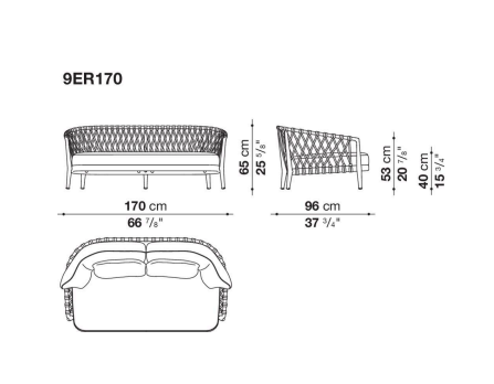 B&B italia B&B Erica Outdoor sofa