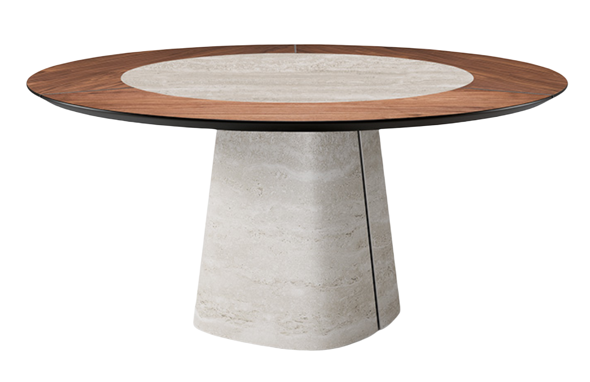 Cattelan Rado Wood Round Dining Table