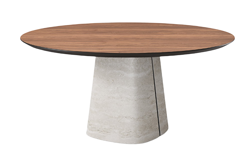 Cattelan Rado Wood Round Dining Table