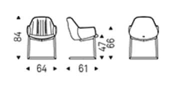 Cattelan Scarlett Cantilever Dining Chair