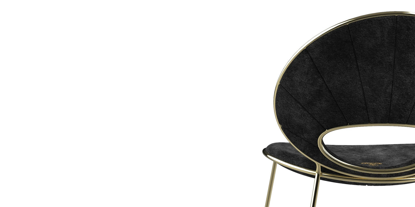 Alma De Luce  Black Pearl Dining Chair