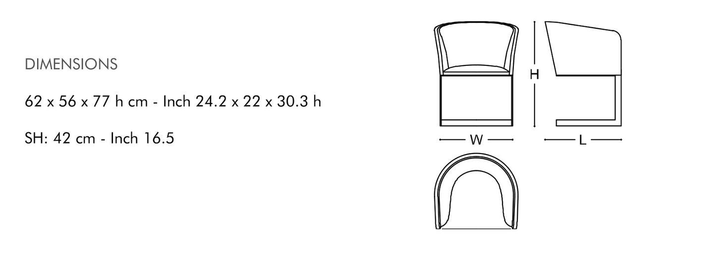 Armani  Classic Tub Dining Chair