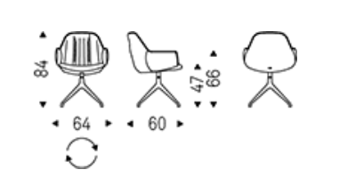 Cattelan Scarlett Turn Dining Chair