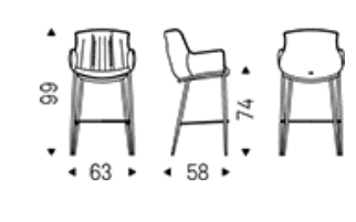 Cattelan Rhonda Bar Chair