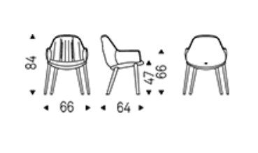 Cattelan Scarlett Wood Dining Chair