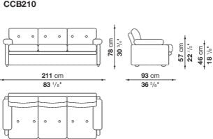 B&B Coronado Sofa