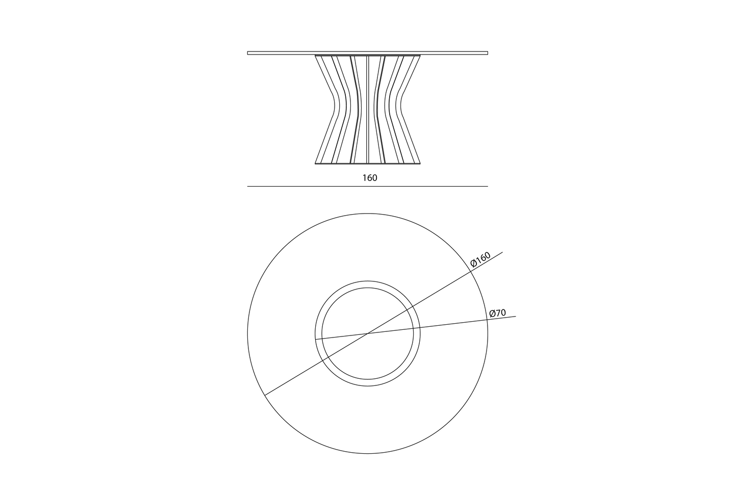 Visionnaire Solstice Dining Table
