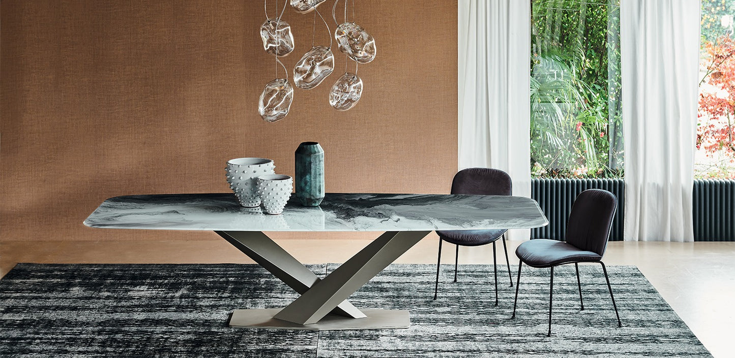 Cattelan Stratos Crystalart Dining Table