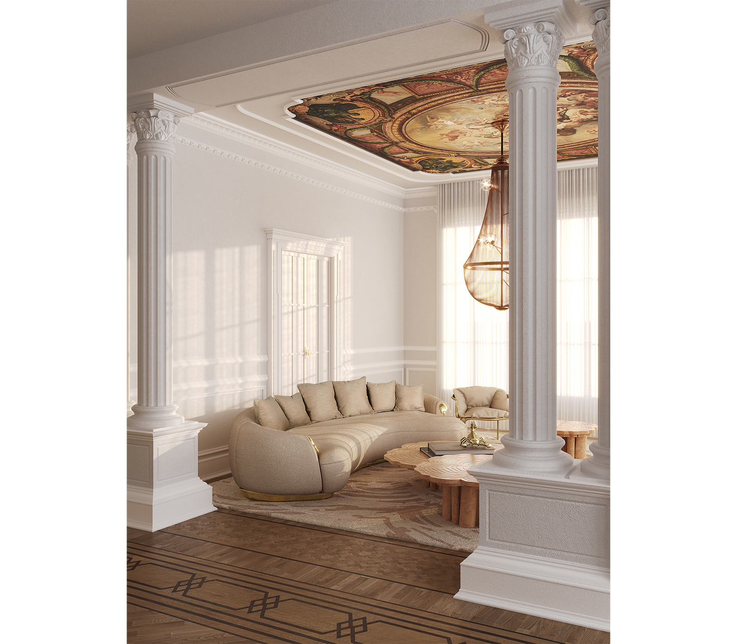 Boca Do Lobo  Soleil Curved Sofa