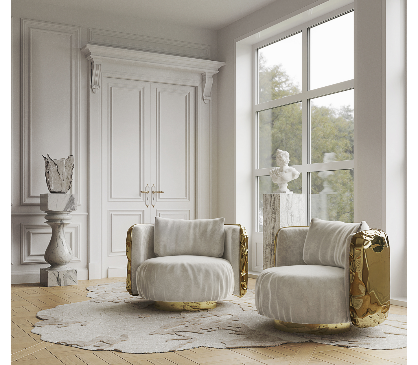 Boca Do Lobo Imperfectio Round Leisure Chair