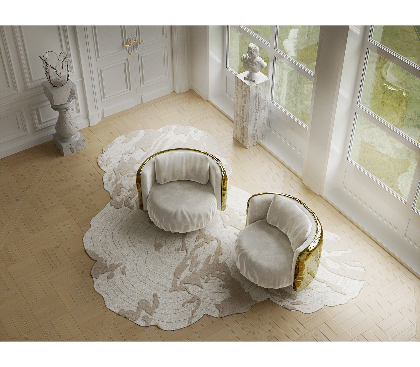 Boca Do Lobo Imperfectio Round Leisure Chair