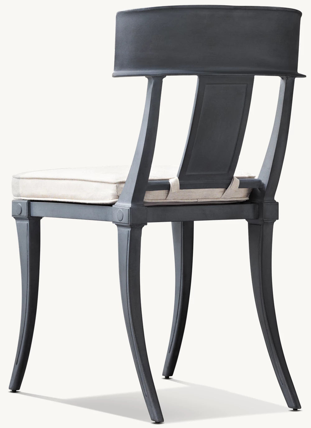 RH Klismos Cast Aluminum Dining Side Chair