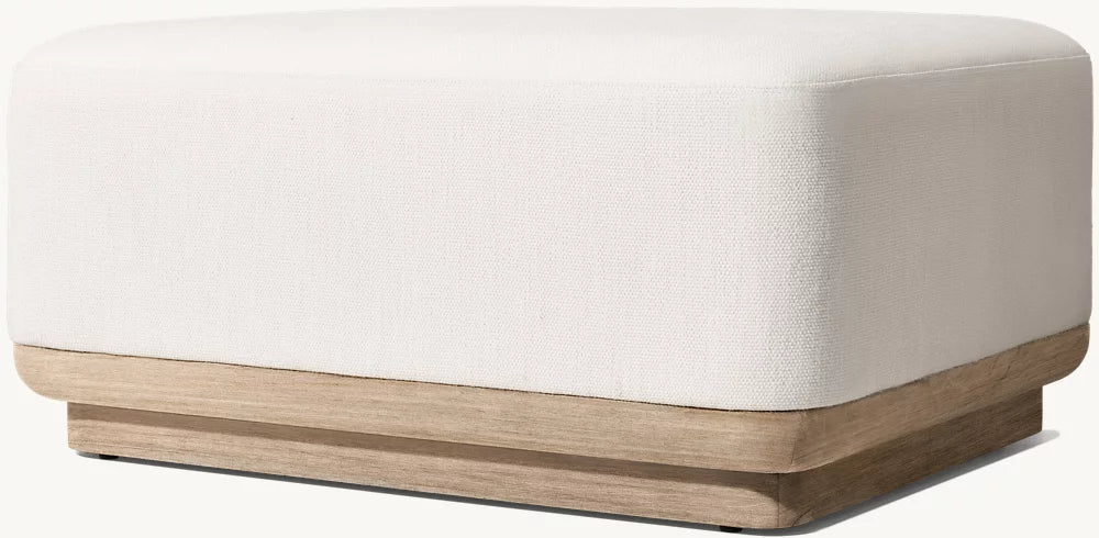 RH Oslo Teak Ottoman