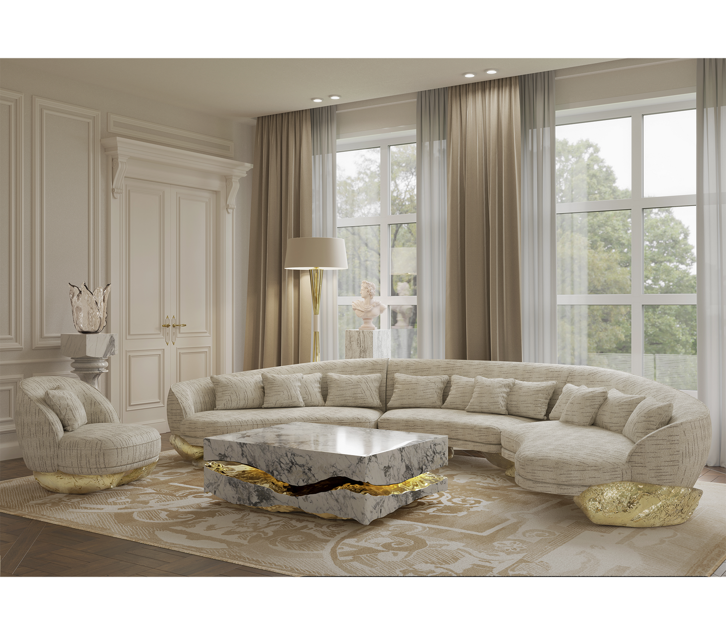 Boca Do Lobo Quarry Coffee Table