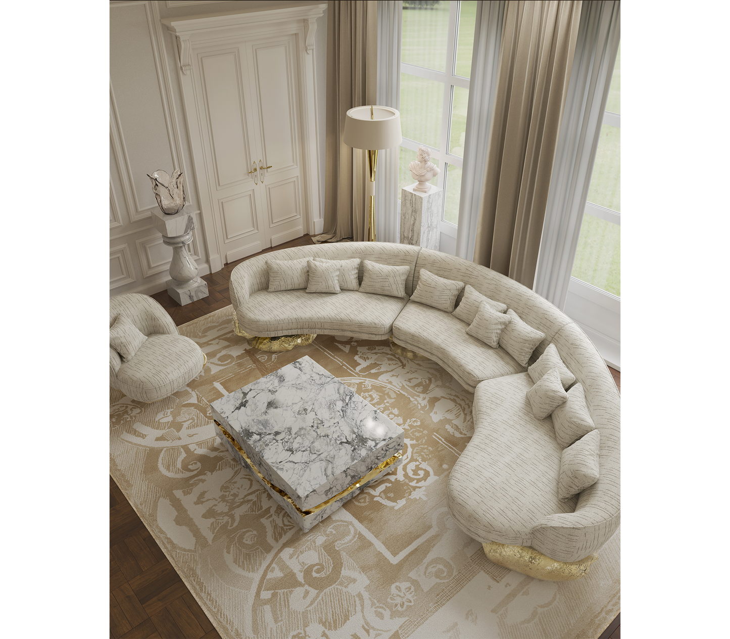 Boca Do Lobo Quarry Coffee Table