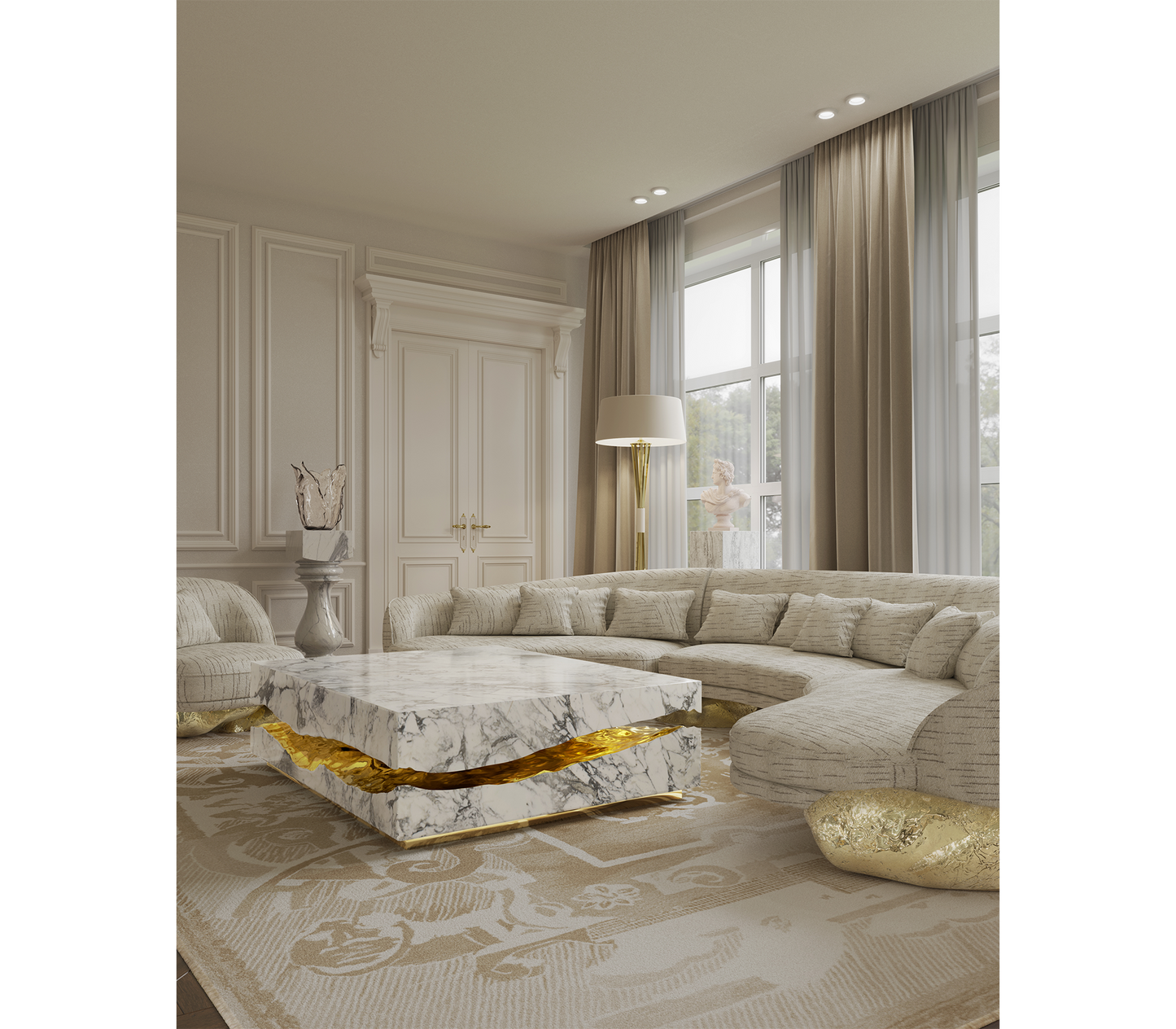 Boca Do Lobo Quarry Coffee Table