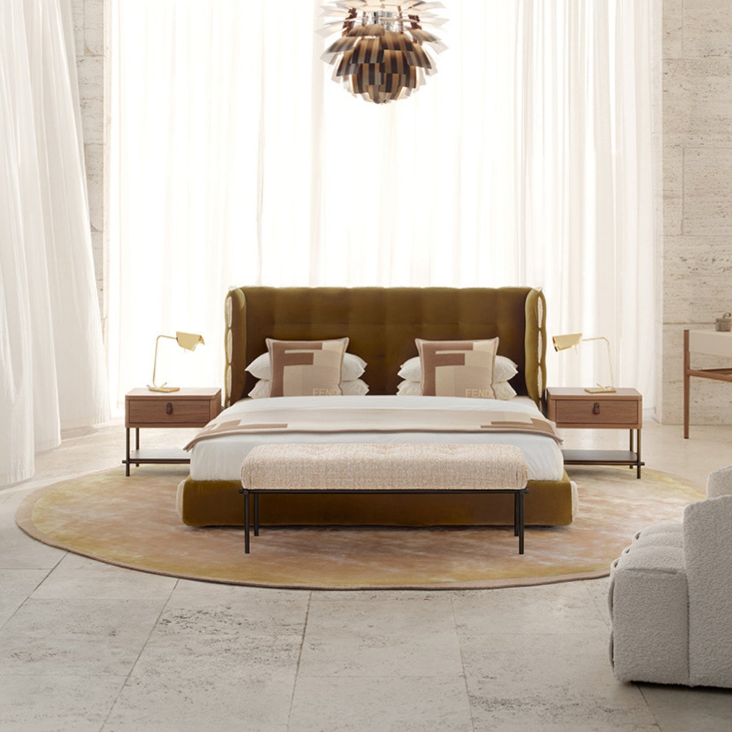 Fendi Tiretto Bench