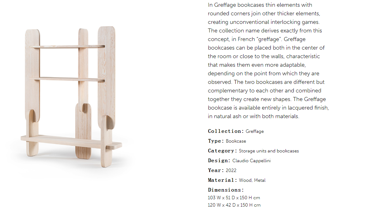 Cornelio Cappellini Greffage Bookshelf