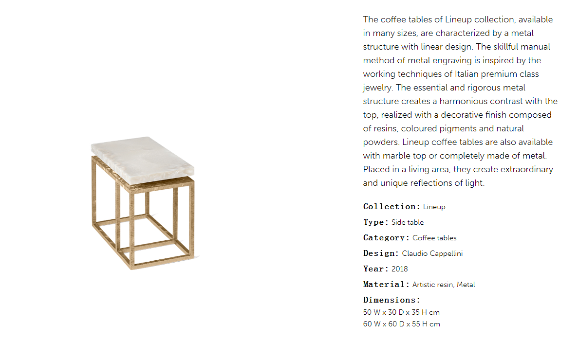 Cornelio Cappellini Lineup Side Table