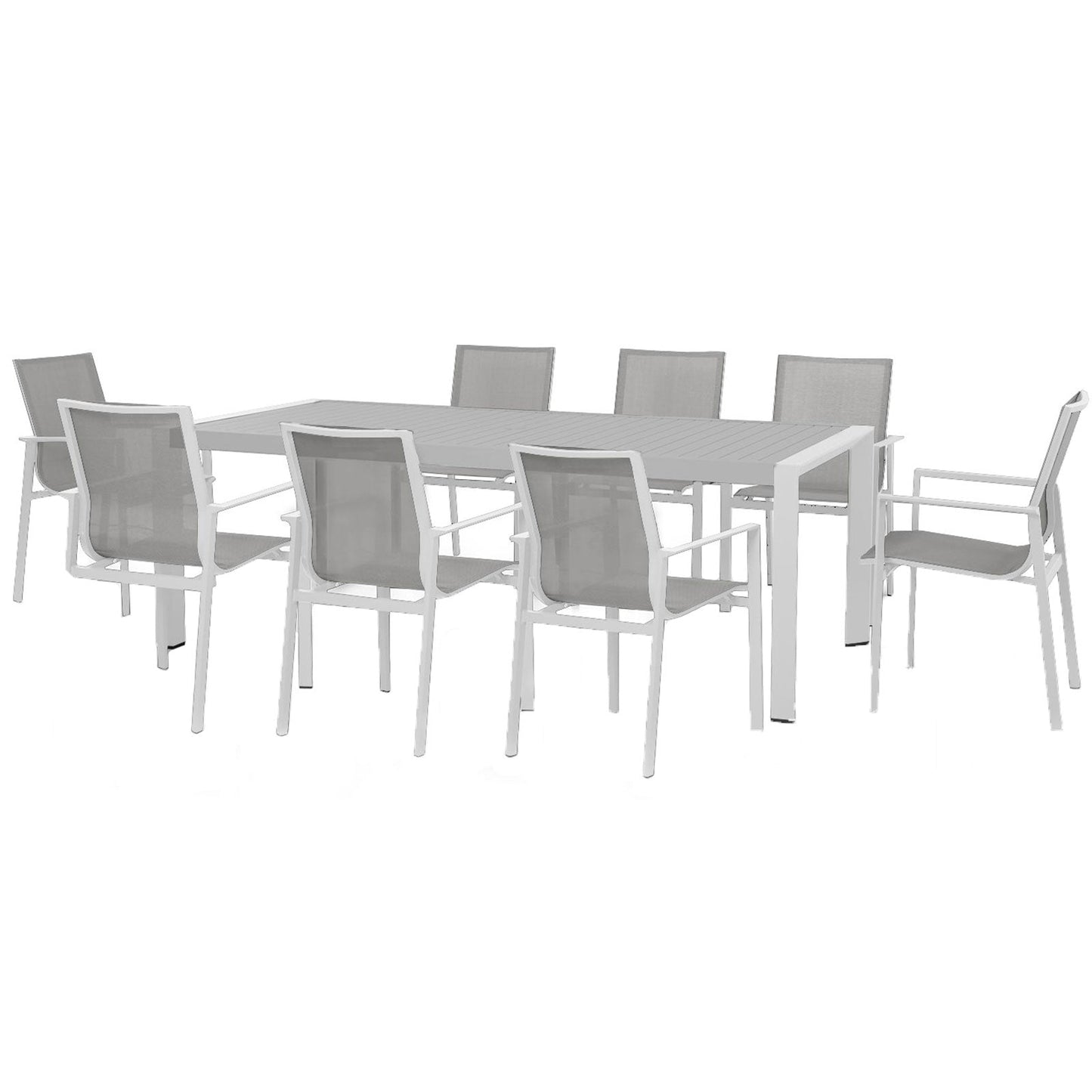 New York Outdoor 8 Rectangular Dining Set