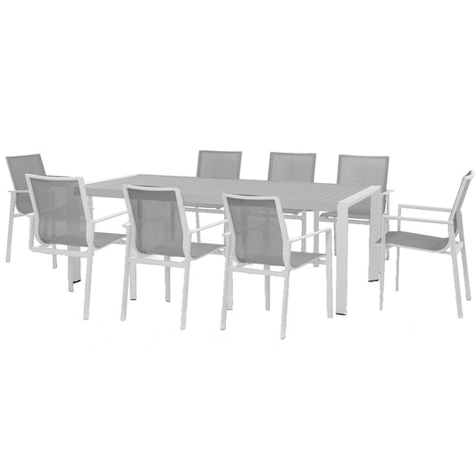 New York Outdoor 8 Rectangular Dining Set