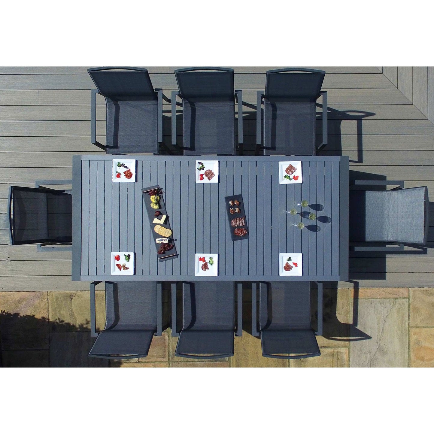 New York Outdoor 8 Rectangular Dining Set