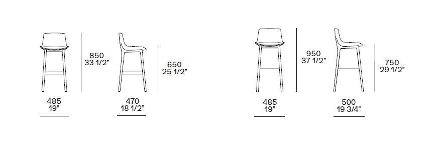 Poliform Ventura Bar Chair