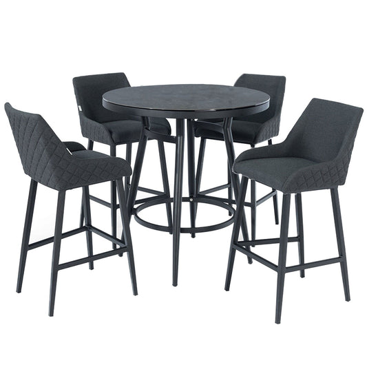 Regal Outdoor 4 Seat Round Bar Set