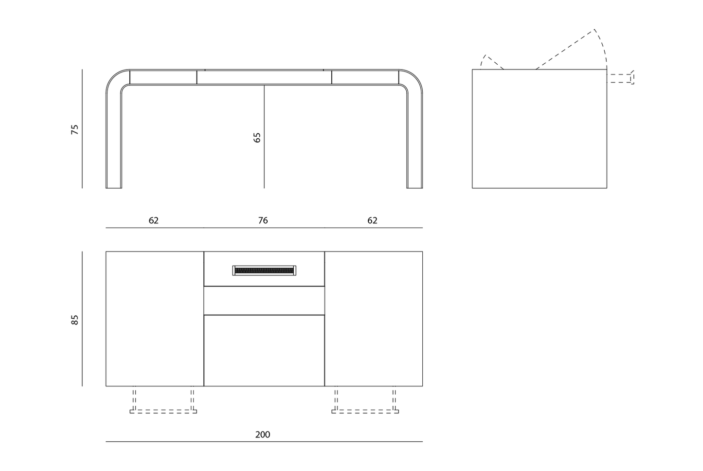 Visionnaire Wright Writing Table